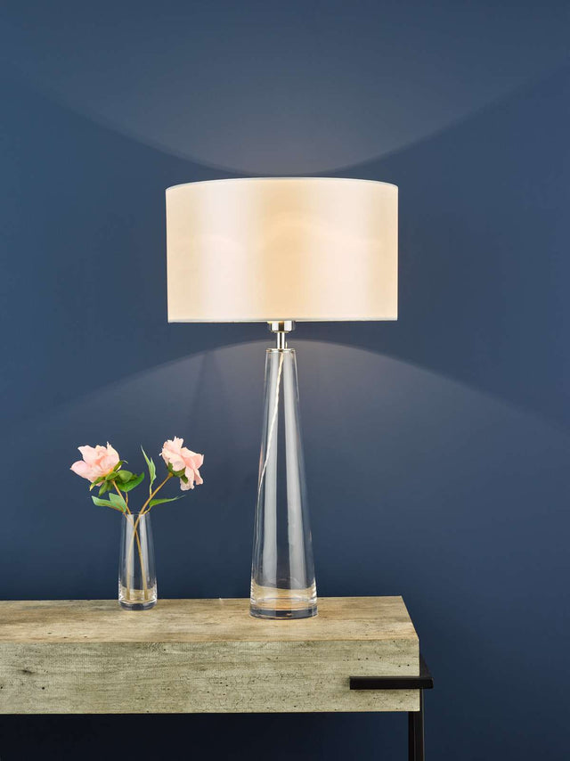 Samara Table Lamp Clear Glass Base Only