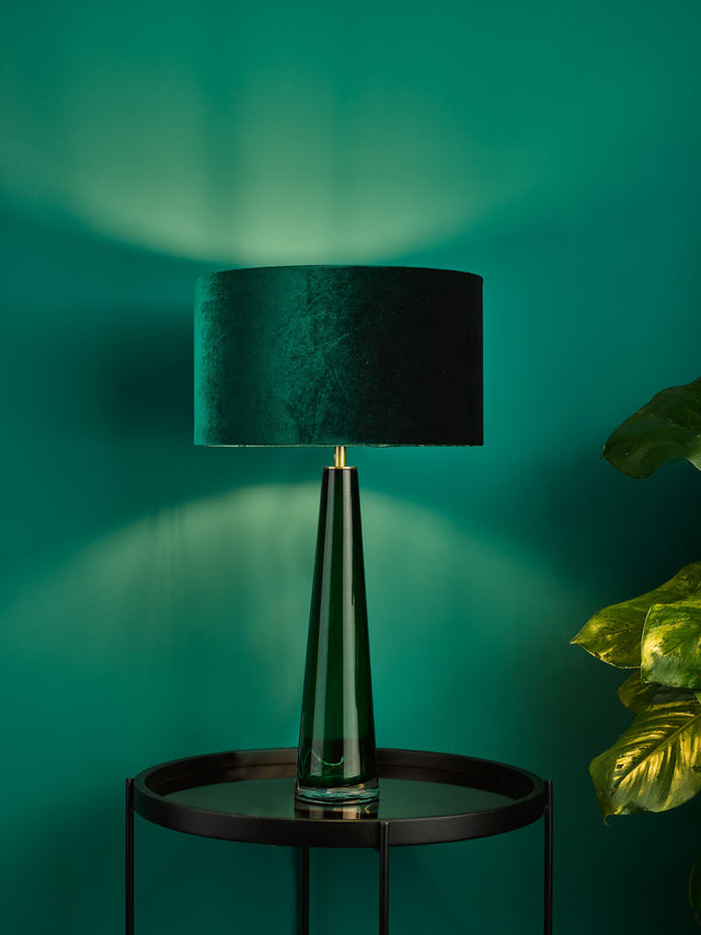 Samara Table Lamp Green Glass Base Only