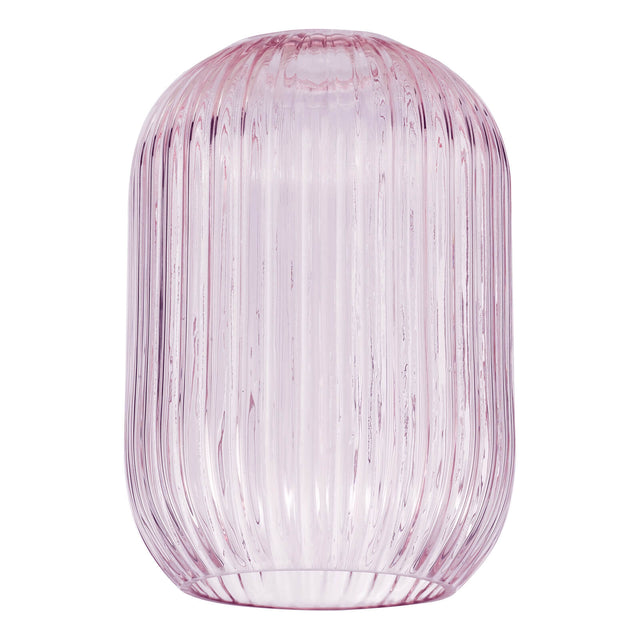 Sawyer Easy Fit Shade Pink Ribbed Glass