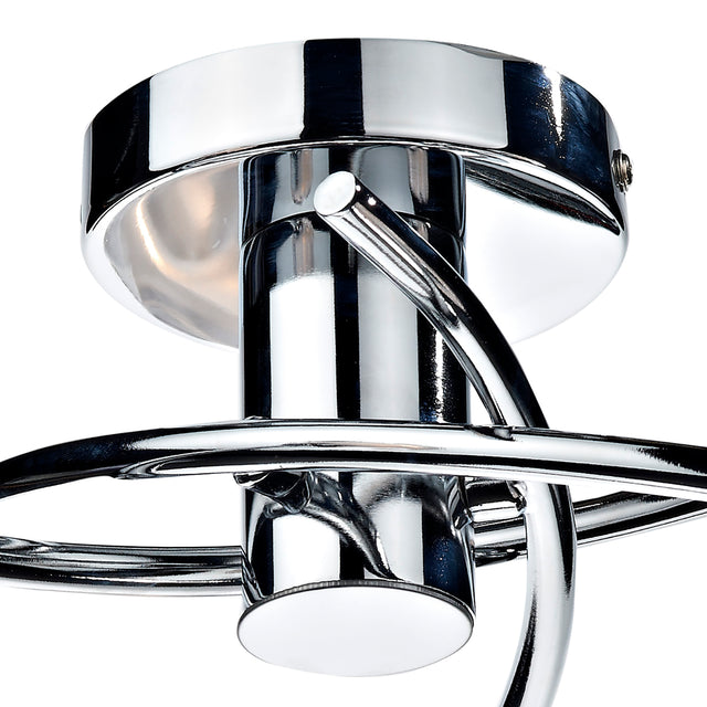 Seattle 3 Light Semi Flush Polished Chrome