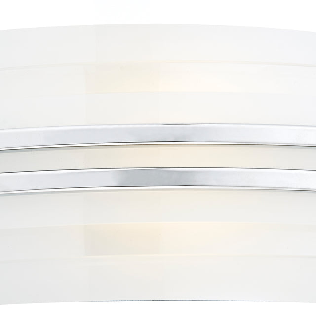 Sector Small Wall Light Frosted Glass Polished Chrome LED