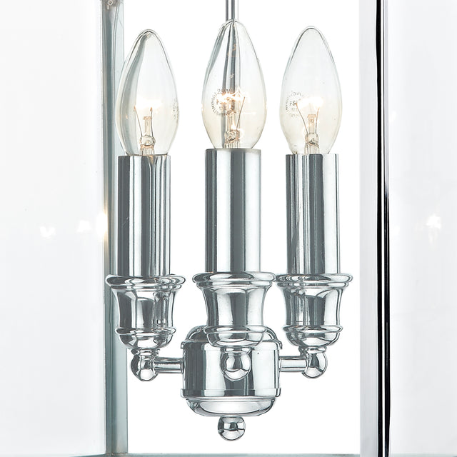 Senator 3 Light Pendant Polished Chrome