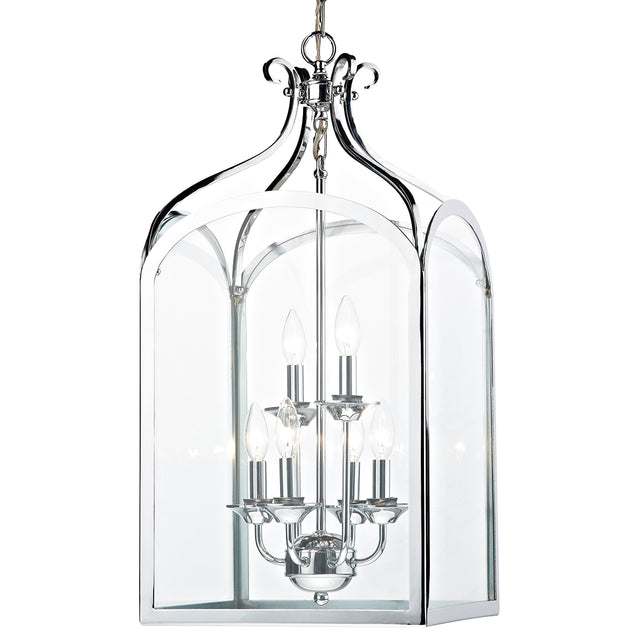 Senator 6 Light Pendant Polished Chrome