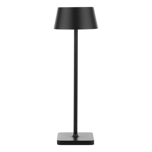 Sergio Rechargeable Outdoor Table Lamp Matt Black LED IP54