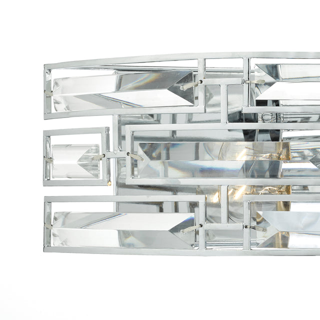 Seville 2 Light Wall Light Crystal Polished Chrome