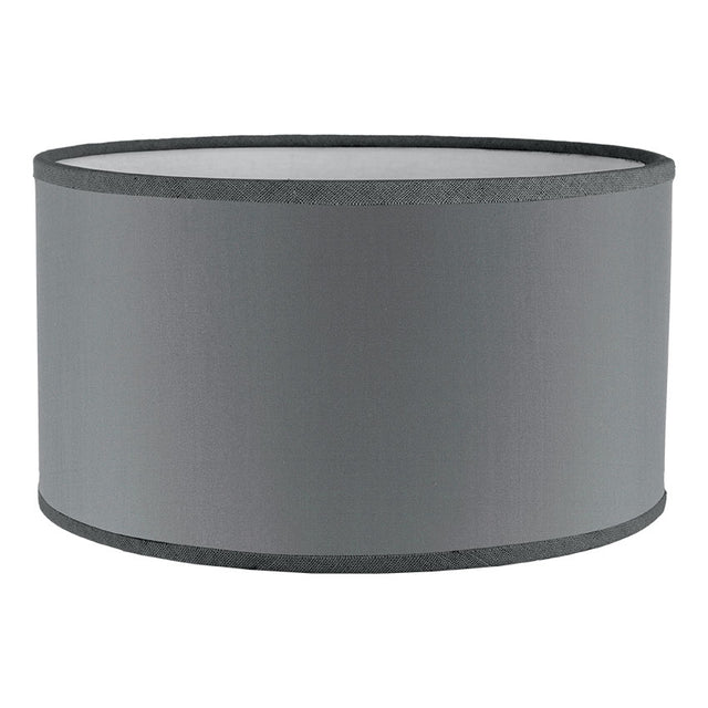 Grey Cotton Drum Shade