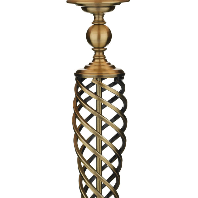 Siam Table Lamp Antique Brass With Shade