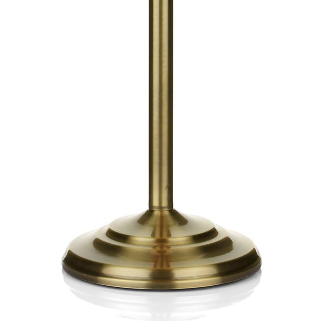 Siam Floor Lamp Antique Brass With Shade