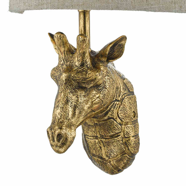 Sophie Giraffe Wall Light Gold With Shade