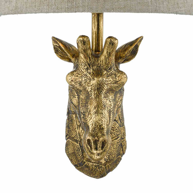 Sophie Giraffe Wall Light Gold With Shade