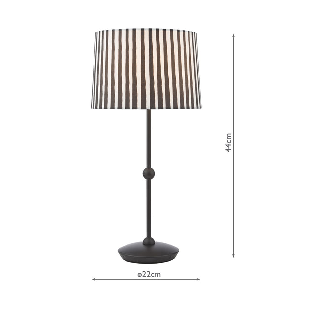 Sosa Table Lamp Matt Black With Shade