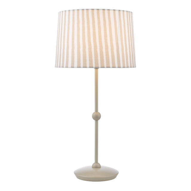 Sosa Table Lamp Matt Taupe With Shade