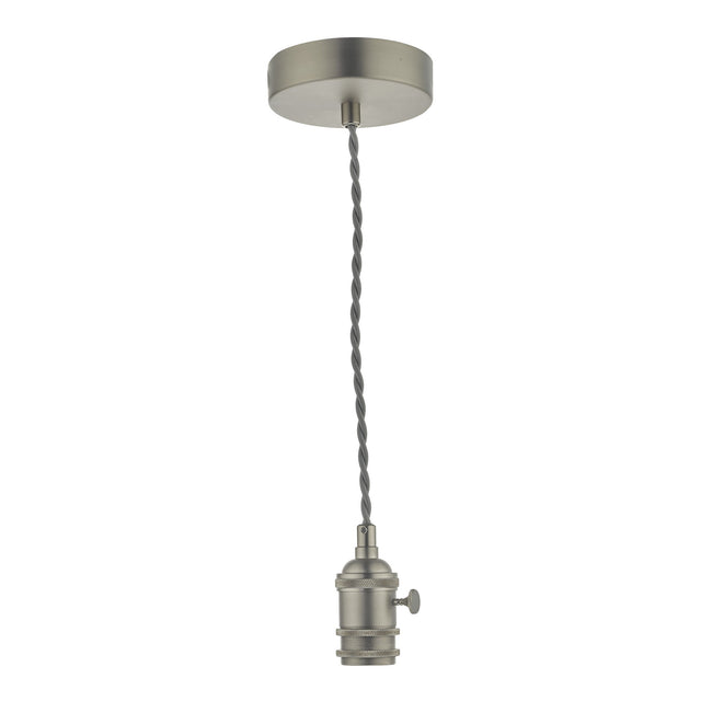 Accessory 1 Light Antique Chrome E14 Suspension