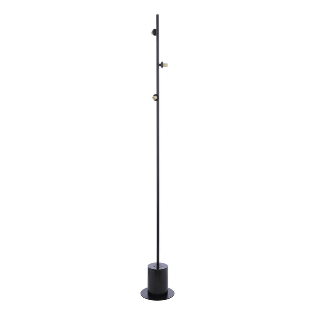 Spiral 3 Light Floor Lamp Matt Black Base Only