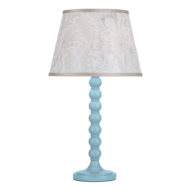 Spool Table Lamp Blue Base Only