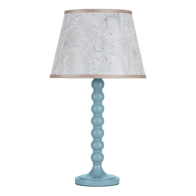 Spool Table Lamp Blue Base Only