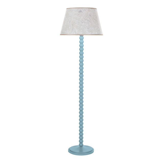 Spool Floor Lamp Blue Base Only