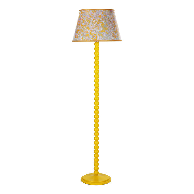 Spool Floor Lamp Gloss Yellow Base Only