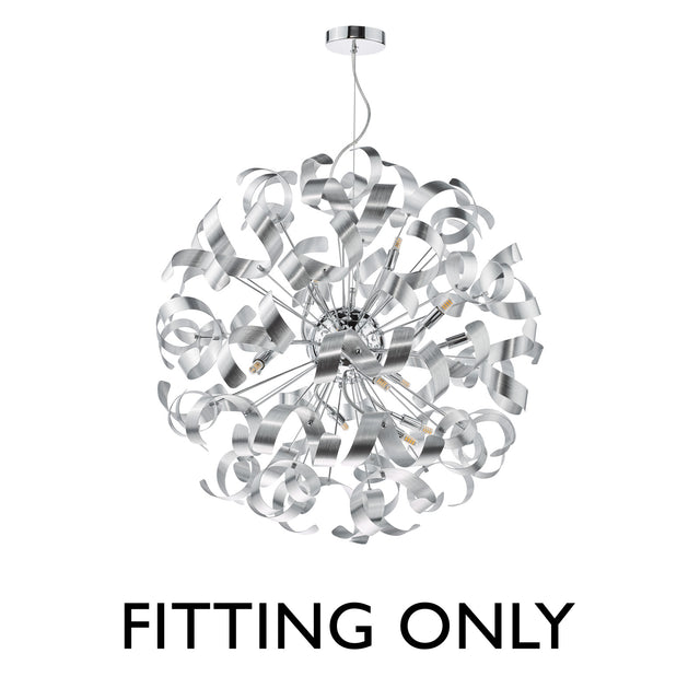 Swash 12 Light Pendant Polished Chrome fitting Only