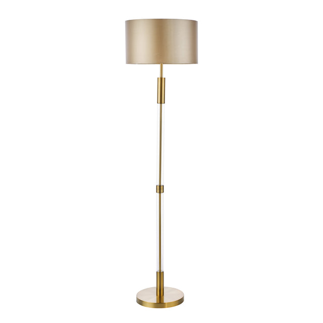 Sylvester Floor Lamp Antique Brass and Glass Base Only