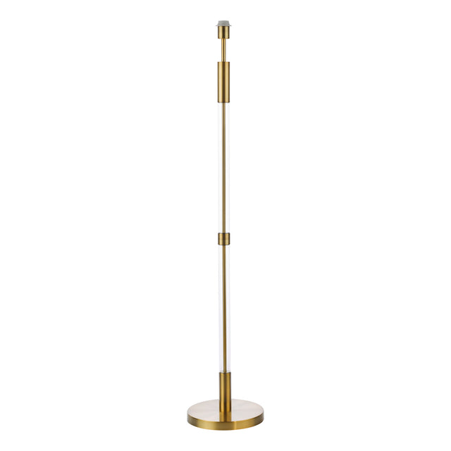 Sylvester Floor Lamp Antique Brass and Glass Base Only