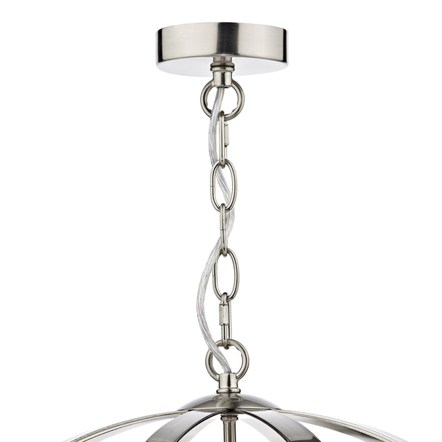 Symbol 3 Light Pendant Satin Chrome