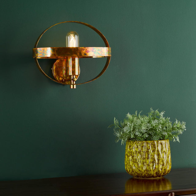 Symbol Wall Light Mottled Copper