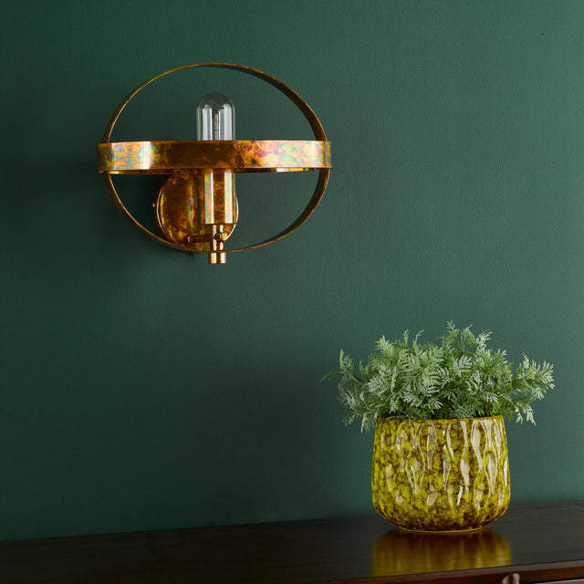 Symbol Wall Light Mottled Copper