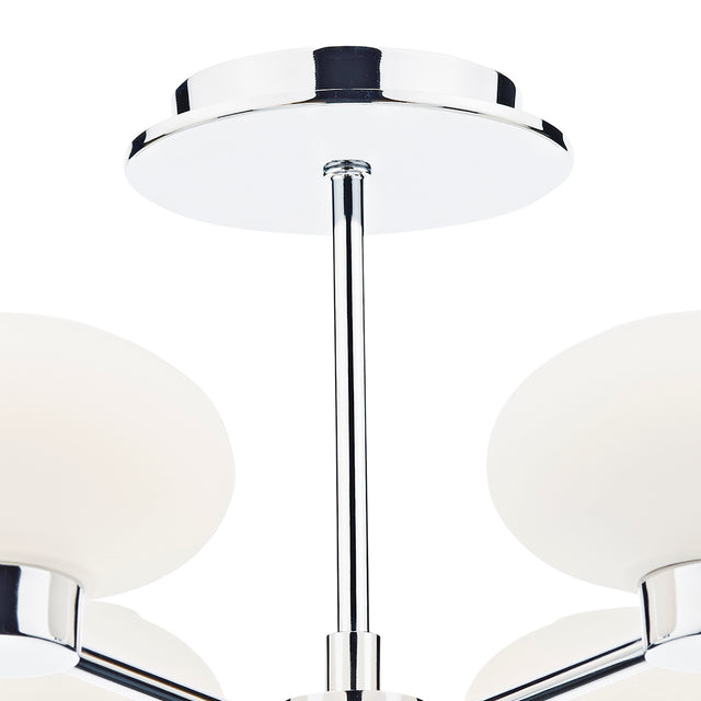 System 6 Light Semi Flush Polished Chrome