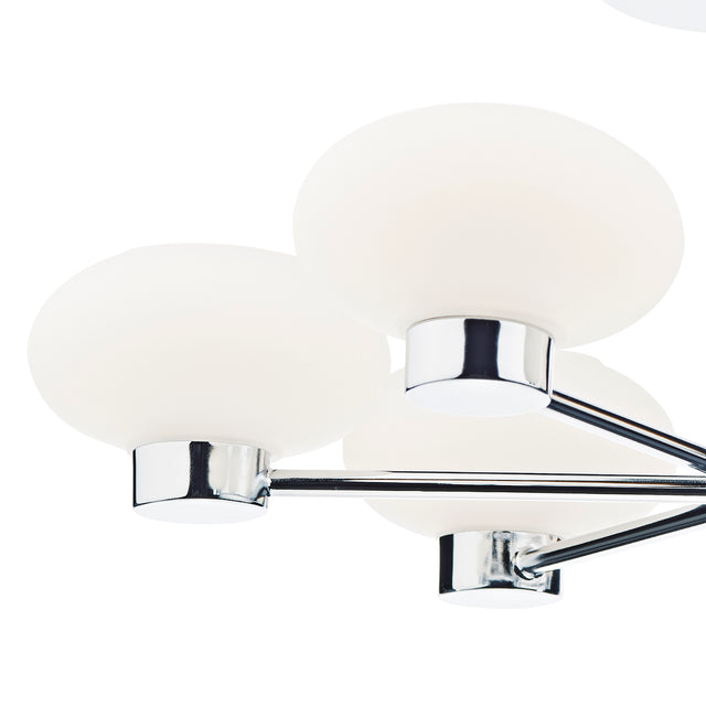 System 6 Light Semi Flush Polished Chrome