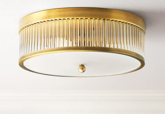 Elegance collection flush round ip44 Gold