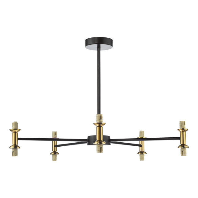 Takara 10 Light Semi-Flush Matt Black and Bronze Fitting Only