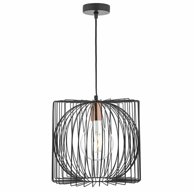 Taplow Pendant Black & Copper