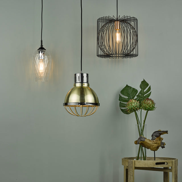 Taplow Pendant Black & Copper