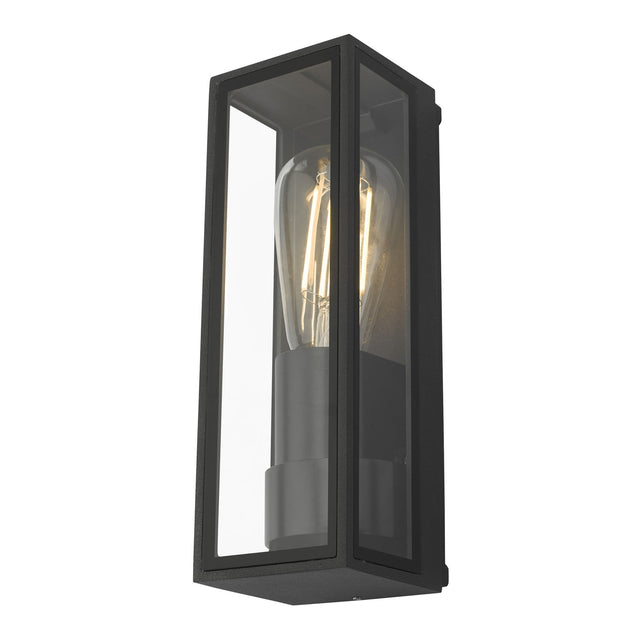 Taryn Outdoor Wall Light Matt Grey Glass IP65