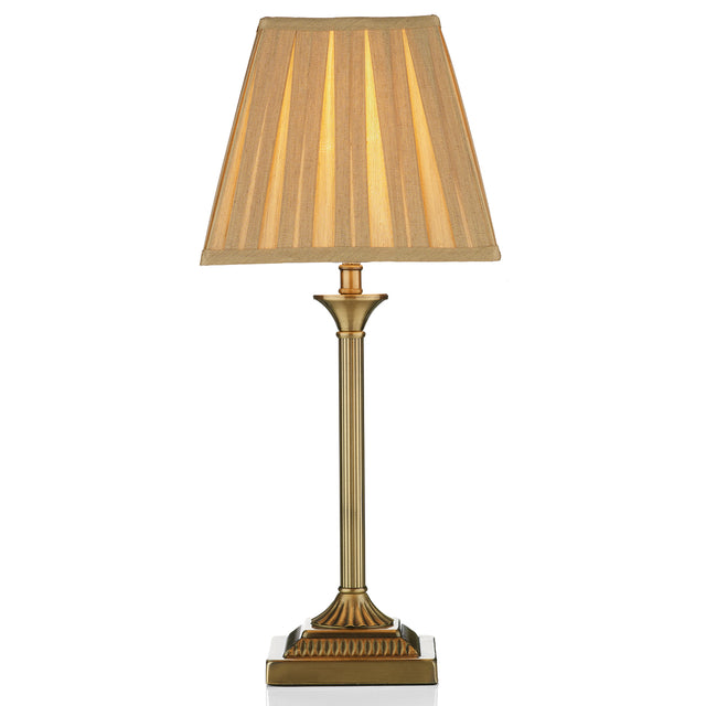 Taylor Table Lamp Antique Brass With Shade