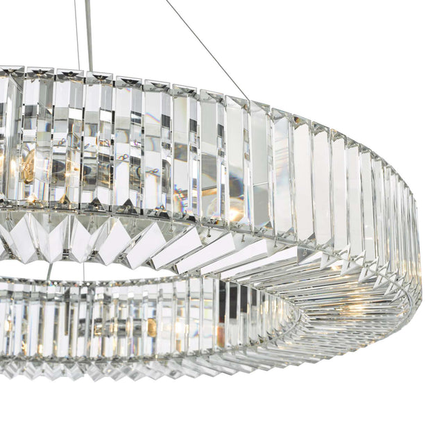 Teyana 9 Light Pendant Polished Chrome Crystal