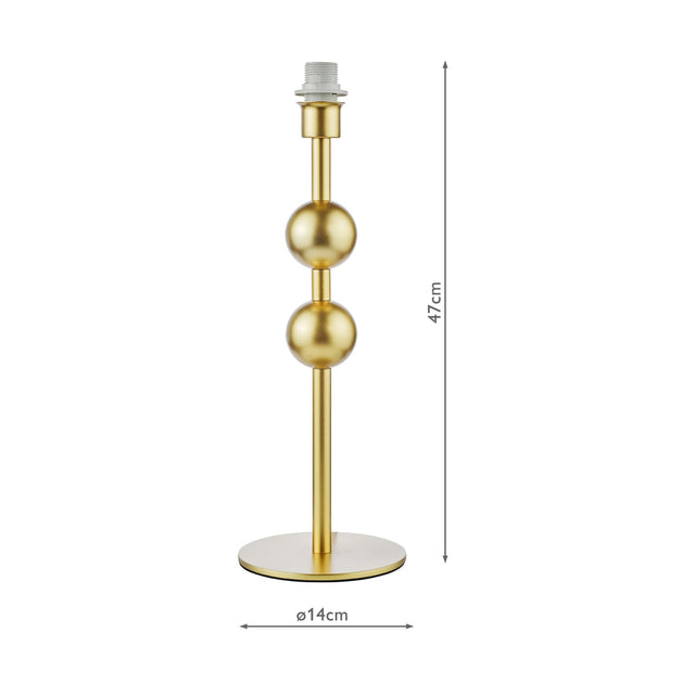 Tilda Table Lamp Satin Gold Base Only