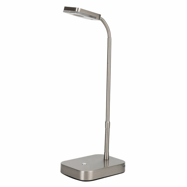 SATIN NICKEL LED TABLE LAMP