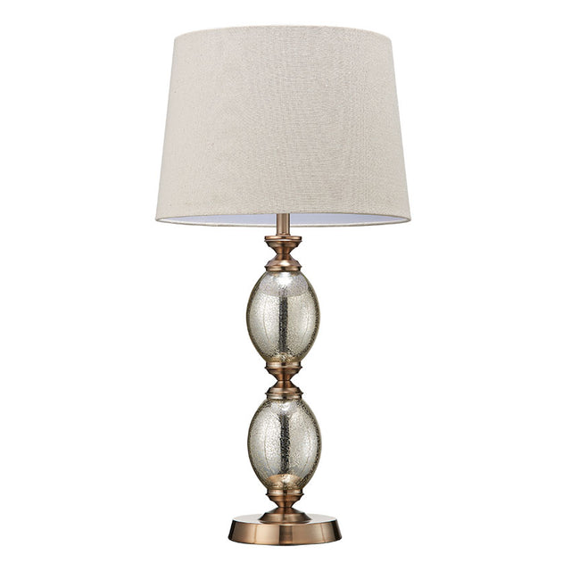 CRUSHED MERCURY GLASS TABLE LAMP