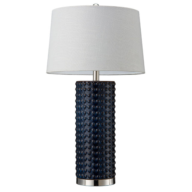 DARK BLUE CERAMIC TABLE LAMP