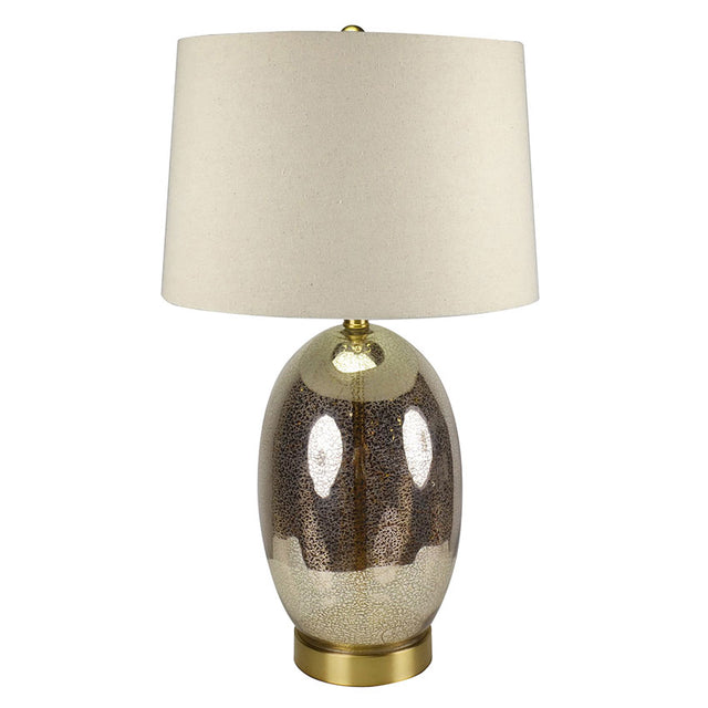 CRUSHED MERCURY GLASS TABLE LAMP