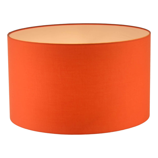 Toledo Orange Cotton Drum Shade 43cm