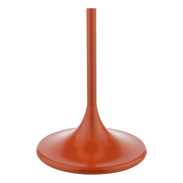 Toledo Table Lamp Satin Orange With Shade