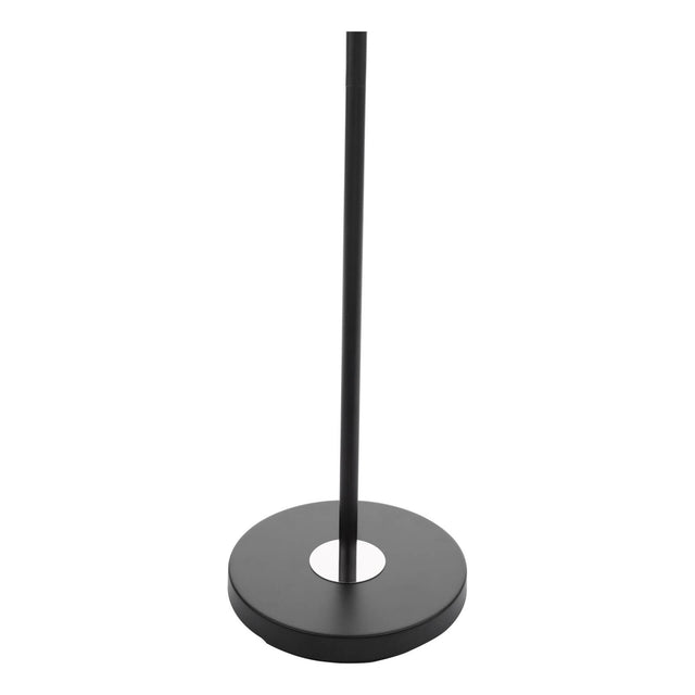 Tower 3 Light Floor Lamp Matt Black and Polished Chrome