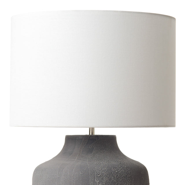 Udine Table Lamp Textured Grey Base Only