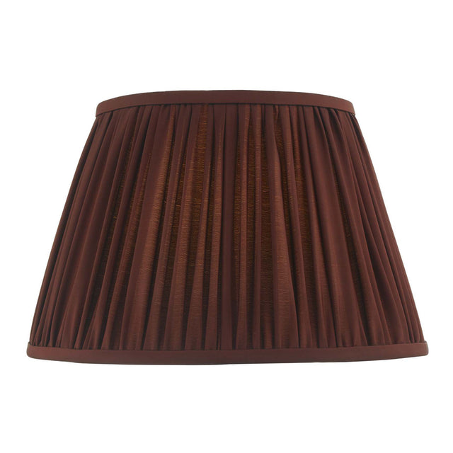 Ulyana Burgundy Faux Silk Pleated Shade 40cm