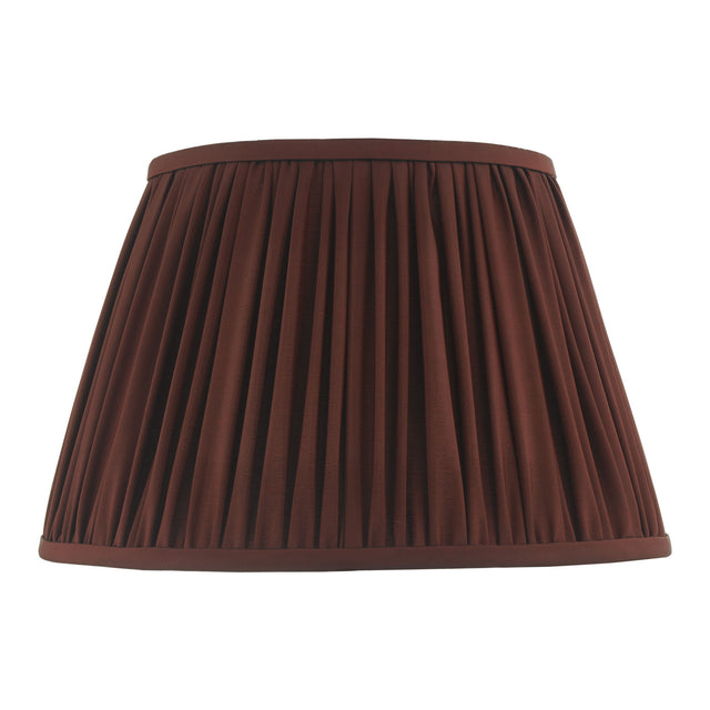 Ulyana Burgundy Faux Silk Pleated Shade 40cm