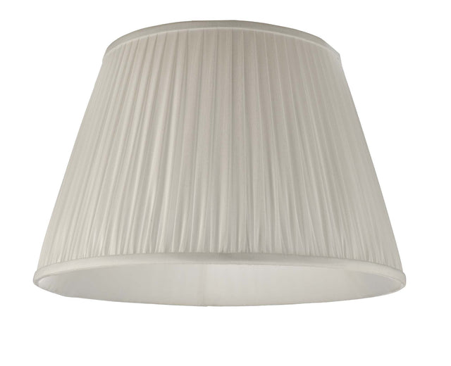 Ulyana Ivory Faux Silk Pleated Shade 45cm