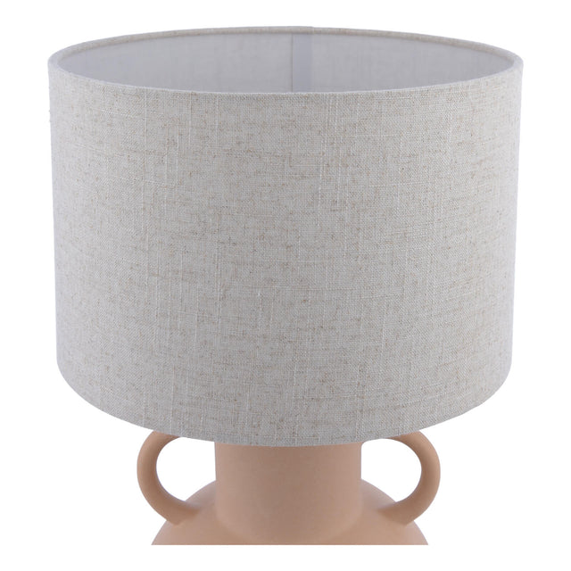 Urn Ceramic Table Lamp Terracotta With Shade